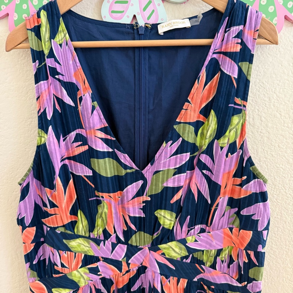 Ramy Brook Floral Maxi Dress Size 14 - Picture 3 of 12